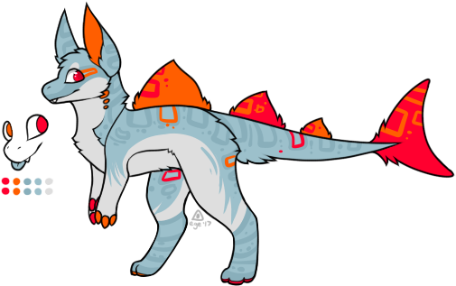 Soulfirewolf1 7 18 I Love These Colors [ Closed ] By - Cartoon (583x349)