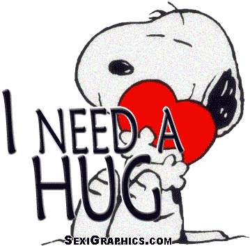 Free Animated Hugs Clipart - Thinking Of You And Sending Love (376x352)