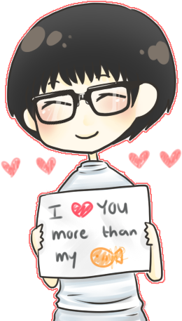 I Love You More Than My Fish By Jaljello - Love My Fish (300x494)