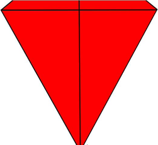 Red Kite Clipart Pink - Röd Triangel (640x480)