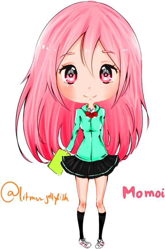 Momoi Chibi By Litmus-jellyfish - Jellyfish Chibi (894x894)