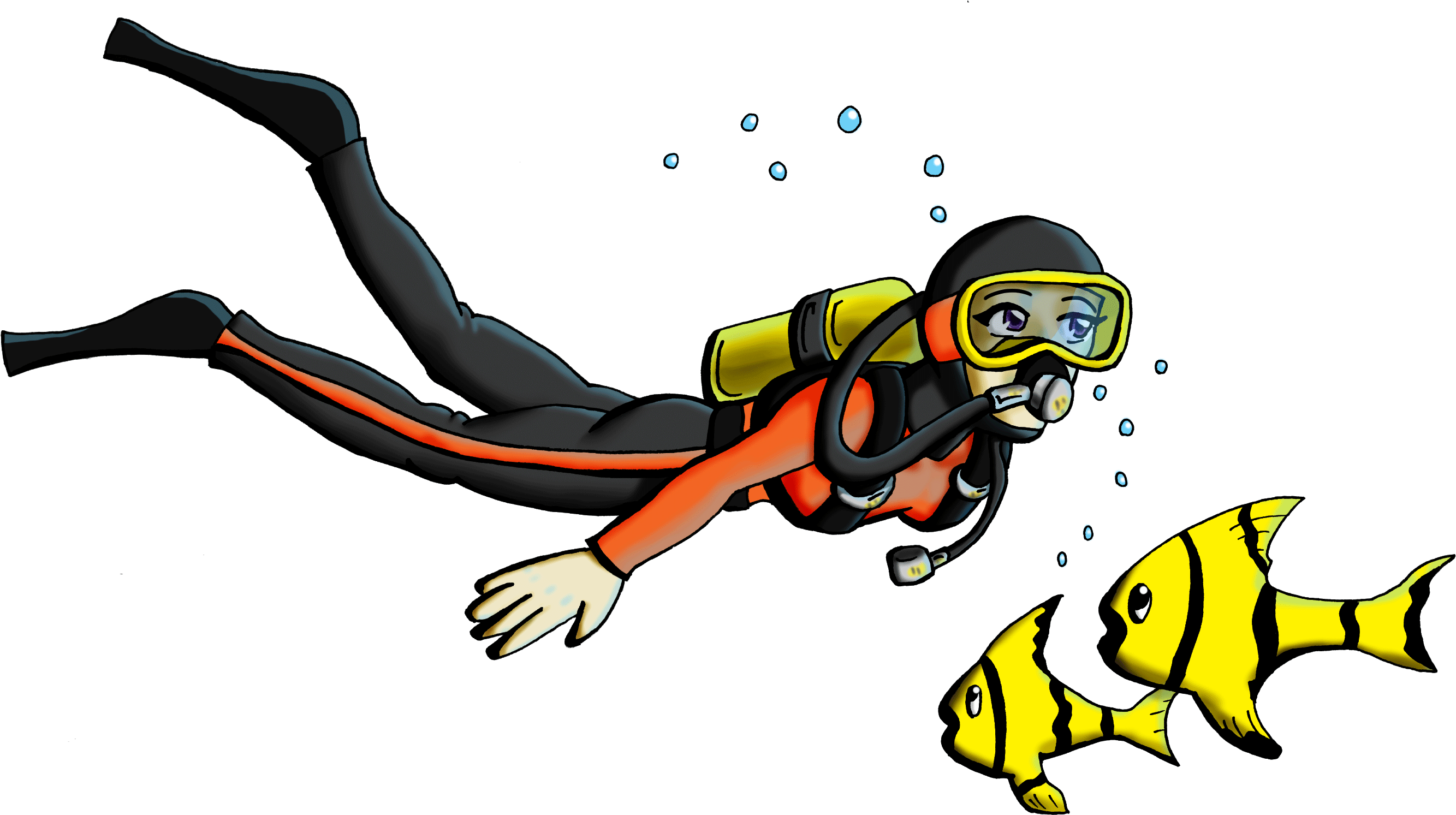 Cartoon Images Of Scuba Divers (2744x1536)
