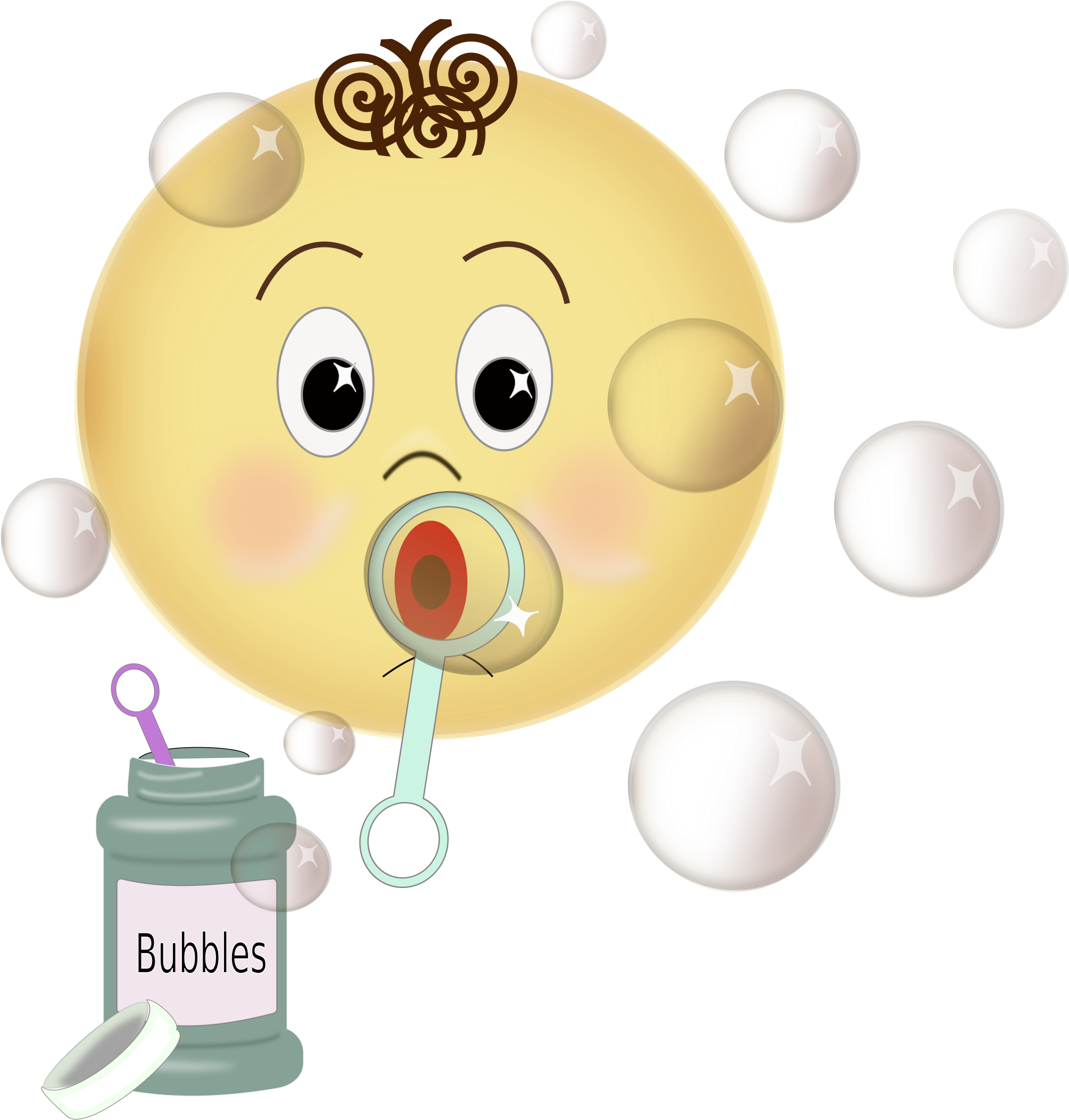Clipart - Blowing Bubble Cartoon Gif (2290x2400)