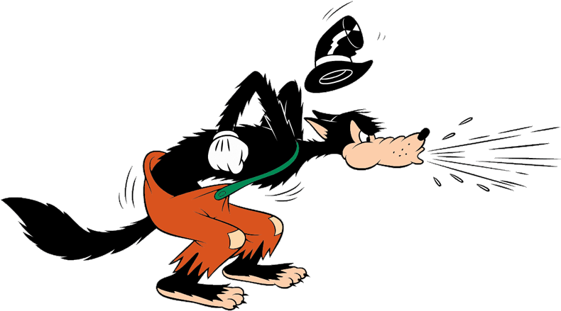 Big Bad Wolf Clipart Group - Wolf In Three Little Pigs (800x444)