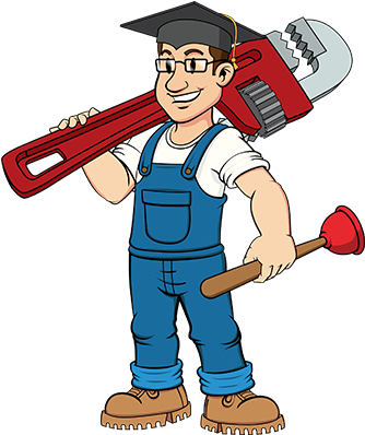 Plumber Clipart Transparent - Cartoon Plumber (342x397)