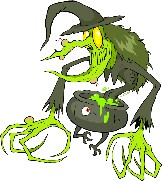 Witches - - Illustration (572x600)