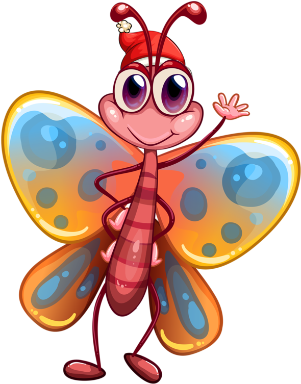 Mariposas - Rock Bugs Clipart (652x800)