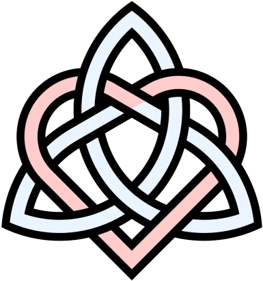 Triquetra Heart Knot Png Photo Png Images - Symbol Brother And Sister (400x416)