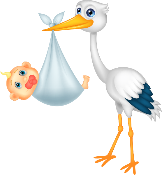 Royalty-free Child Clip Art - Dibujos De Cigueñas (556x600)