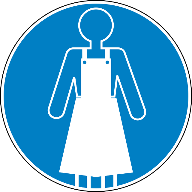 Apron, Safety, Blue, Sign, Symbol, Icon - Apron Symbol (640x640)