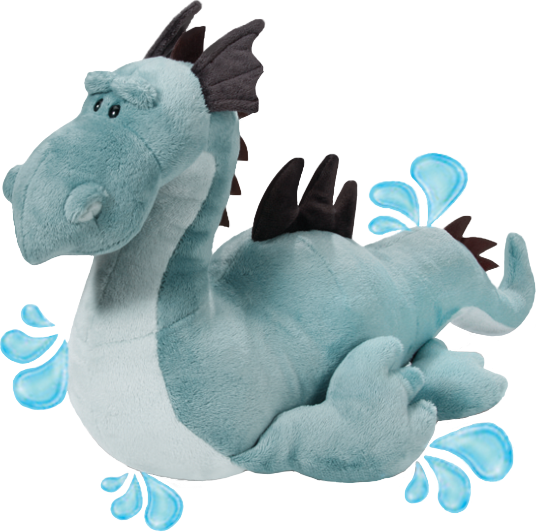 Nici - Dragon Blue Sea Monster Lying Large (1089x1081)