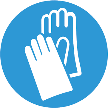Dry Ice Safety - 'hand Protection Must Be Worn' Safety Sign (380x381)