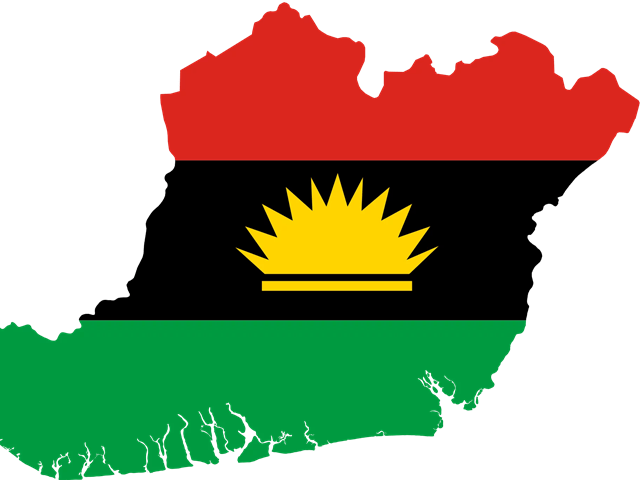 Anambra State Chapter Of Pan Igbo Socio-cultural Organization, - Map Of Biafra And Nigeria (640x480)