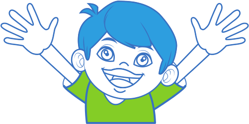 Happy Boy With Big Smile Cartoon - Cartoon (550x550)