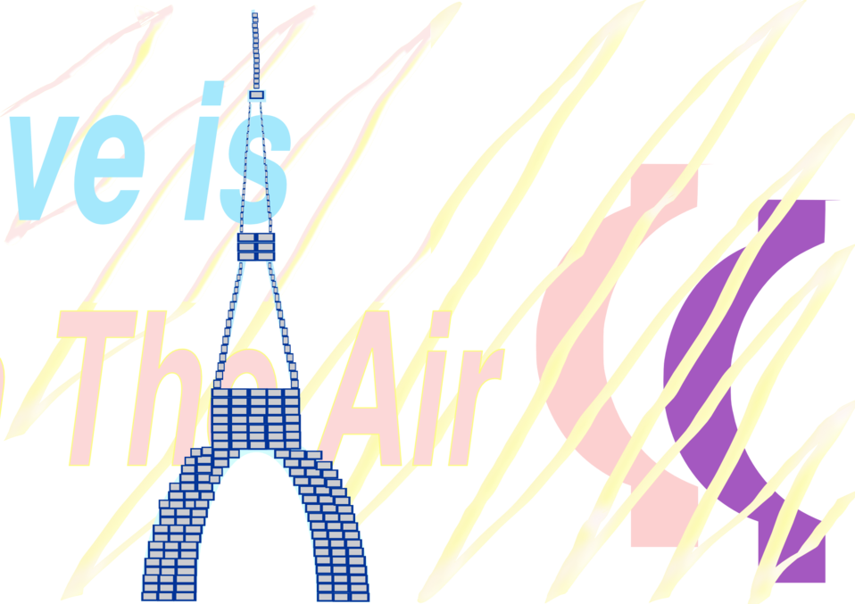 E-card Love Is In The Air La Tour Eiffel Tower 30 Aug - Tower (958x677)