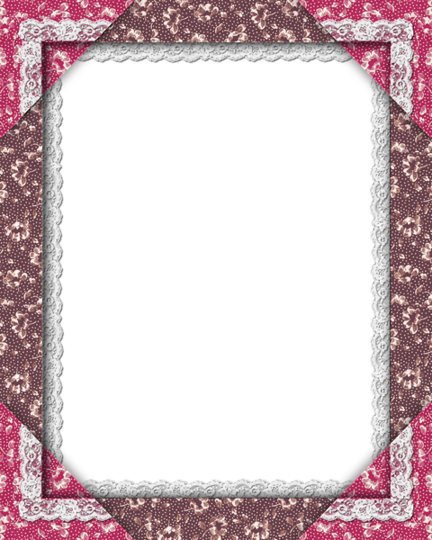 Roze En Bruin Transparante Png-frame - Picture Frame (480x600)
