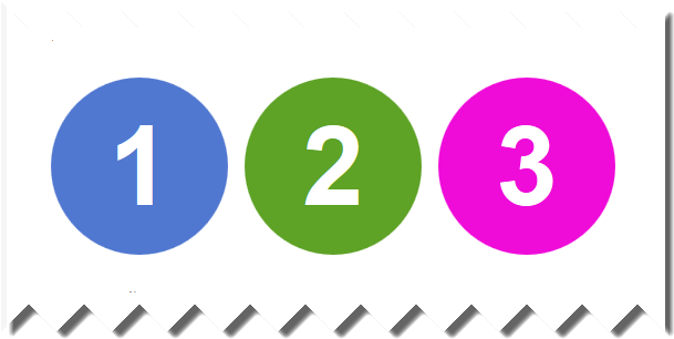 Colored Numbered Circles Using Pure Css Html Using - Css Number In Circle (615x315)
