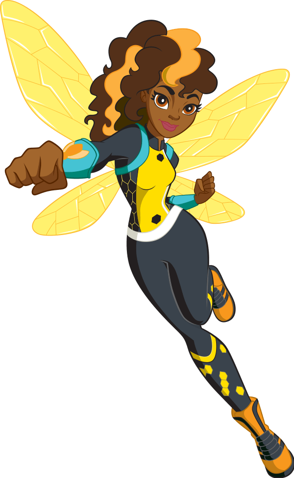 Dc Super Hero Girls Bumblebee Png - Dc Superhero Girls Bee (600x974)