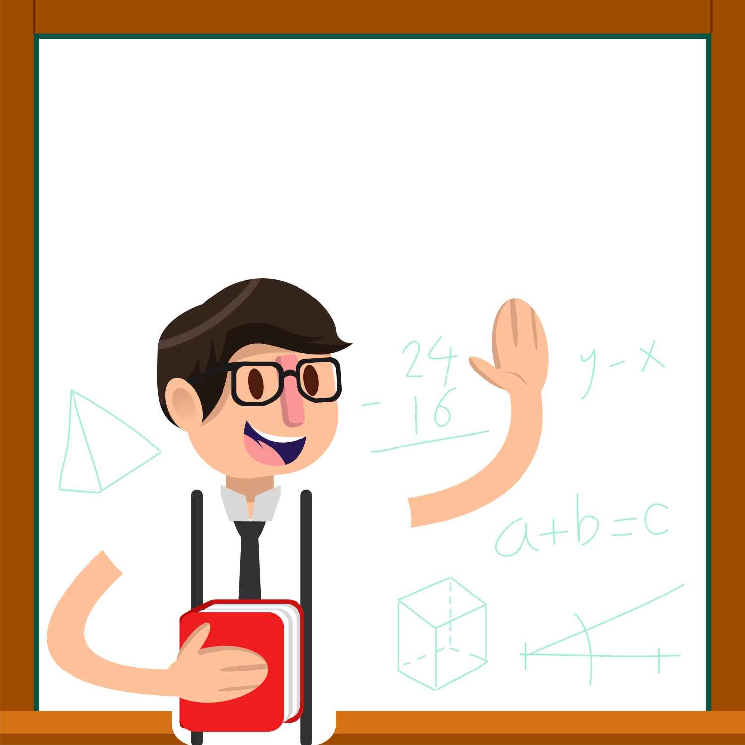 Teacher Mathematics Student - Vector Graphics (1500x1500)