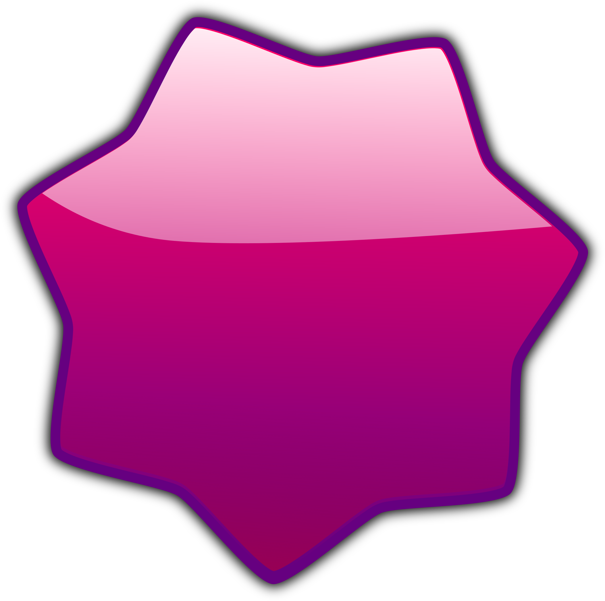 Big Image - Transparent Glossy Pink Clipart (2422x2400)