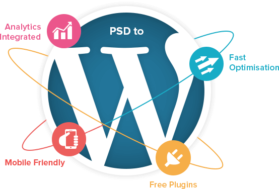 Psd To Wordpress - Wordpress Icon (554x376)