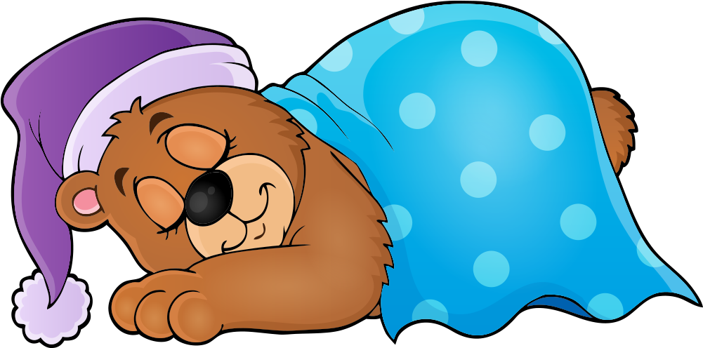 Bear Sleep Royalty-free Clip Art - Teddy Bear Sleep Png (1001x496)