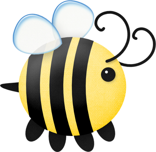 Jss Denimanddaisies Bee - Abejas Animadas Para Dibujos (500x489)