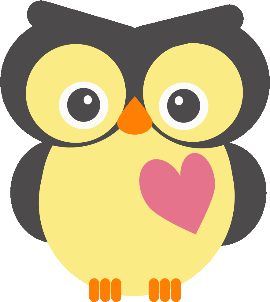 New Cute Owls Clip Art Medium Size - Owl Miss You (1045x1260)