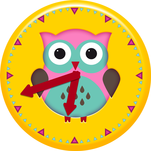 Cute Owl Clock Widget - นาฬิกา น่า รัก Png (512x512)