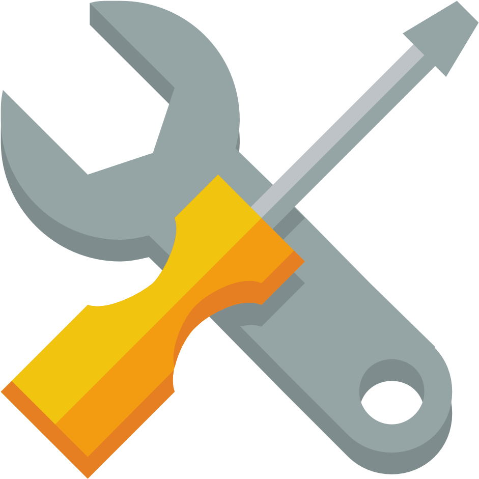 Sys, System, Tool, Tools, Work, Wrench Icon Image - Wrench And Screwdriver Vector (1024x1024)