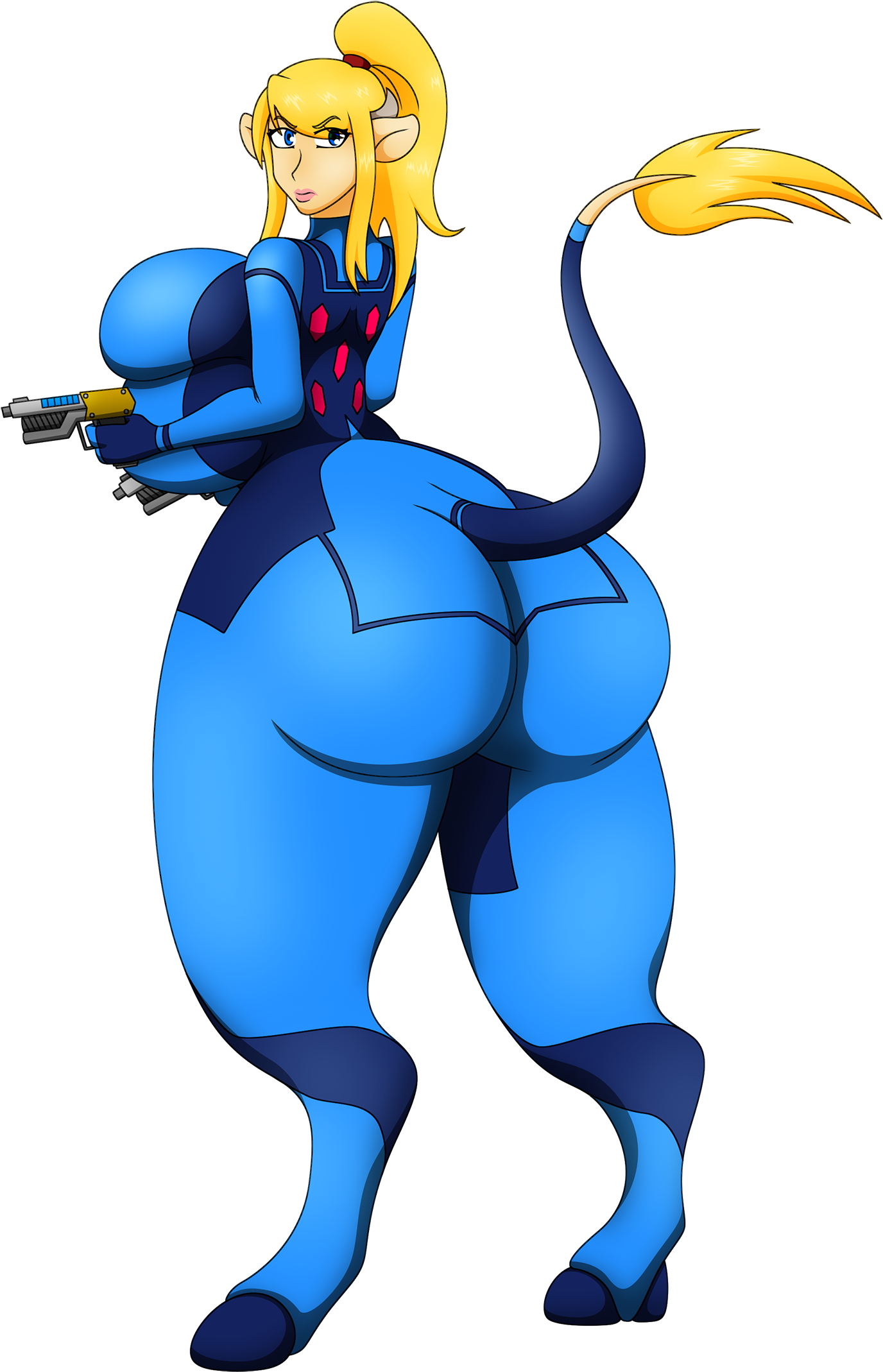 Space Cow By Elek-tronikz - Cartoon (1485x2162)