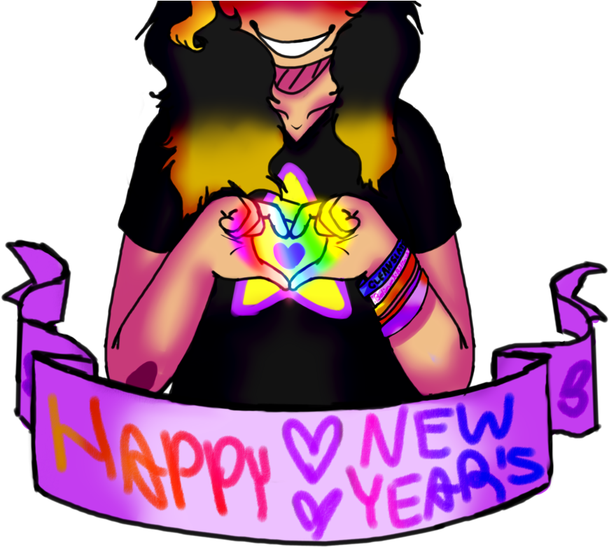~happy New Year~ By Insanegamerluna68 - ~happy New Year~ By Insanegamerluna68 (921x867)