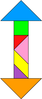 Tangram Double Arrow - 양방향 화살표 Png (420x420)