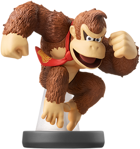Donkey Kong - Donkey Kong Smash Bros Amiibo (500x537)