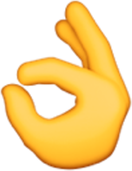 Finger Up Emoji Clipart - Transparent Background Ok Emoji (740x740)