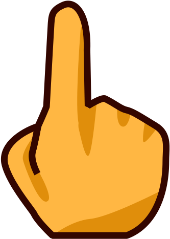 Hand Emoji Clipart Pointer Finger Free Clipart On Dumielauxepices - Backhand Index Pointing Up (512x512)