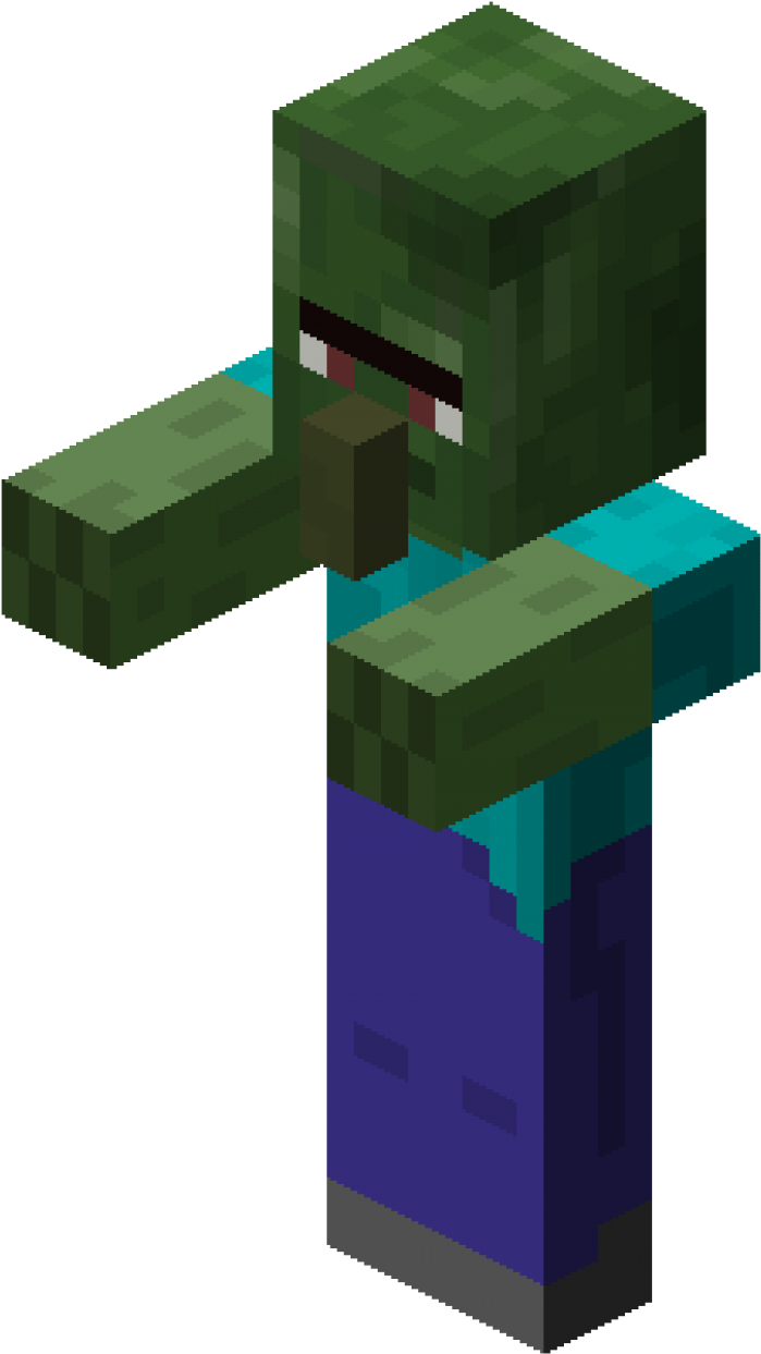 Permalink To Beautiful Images Of Minecraft Wiki Villager - Zombie Villager From Minecraft (728x1272)