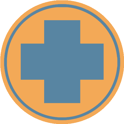 Medic Emblem Blu - Tf2 Medic Logo Blue (540x540)
