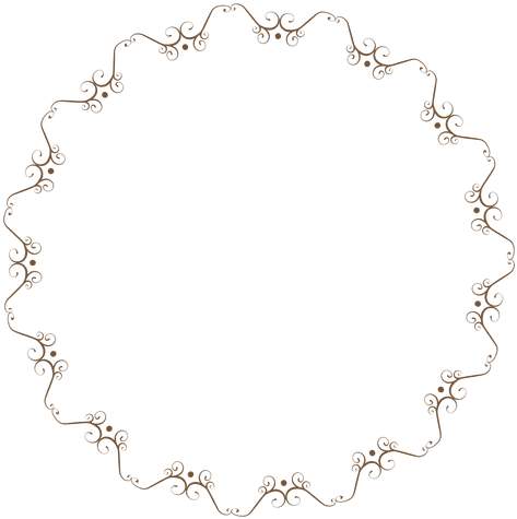 Marco De Círculo Con Delicados Adornos Florales Transparent - Transparent Circle Png (512x512)