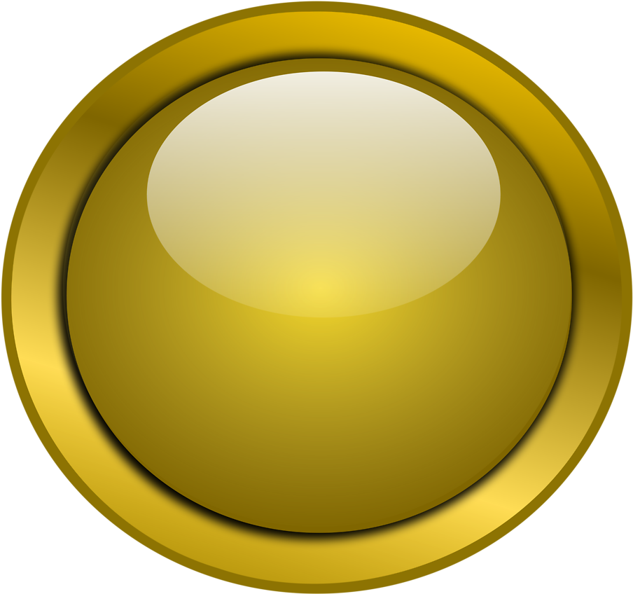 Illustration Of A Blank Glossy Round Button - Illustration (958x899)