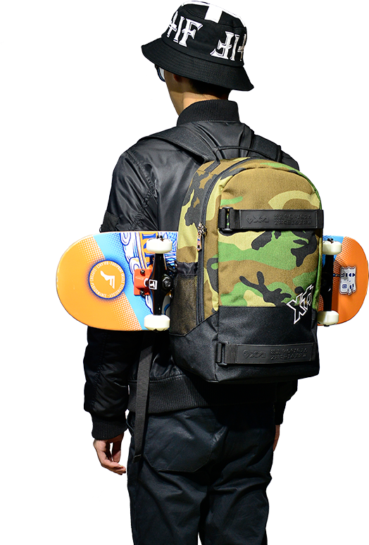 Mackar Shoulder Skateboard Bag Big Fish Plate Double - Backpack (800x800)
