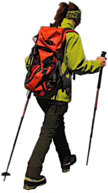 Bidezidor Kirol Pin Lead Sport - Hiking People Png (619x830)