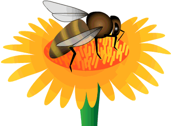 Animated Bees - Honey Bee Animated Gif (400x400)