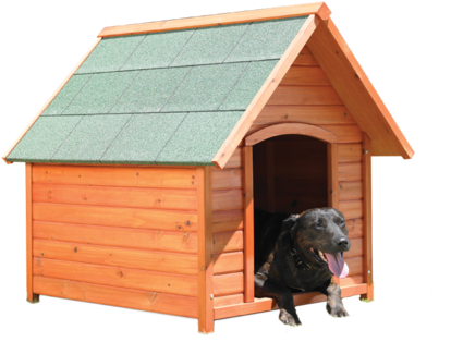 Country Mile Wooden Dog Kennel Large - Dog Canal (478x358)