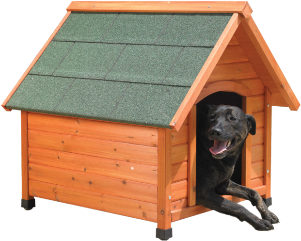 Country Mile Wooden Dog Kennel Small - Log Cabin (763x571)