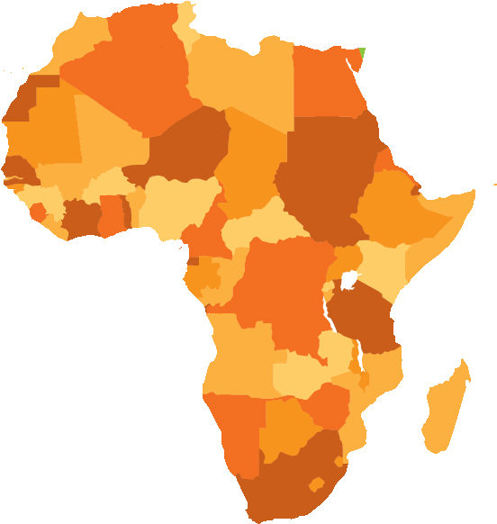 Africa - Africa Map Vector Png (560x593)
