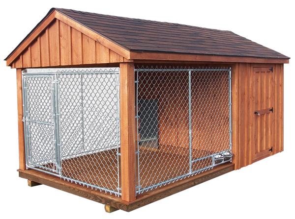Pet Structures With Quality & Value - Large Dog House With Fence (600x447)