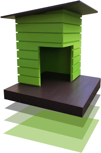 The First Modular Dog “loft” Was Born Which Was A 4ft - Shed (409x650)