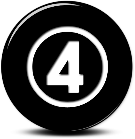 070597 Glossy Black 3d Button Icon Alphanumeric M04 - Glossy Black 3d Buttons Icons (512x512)