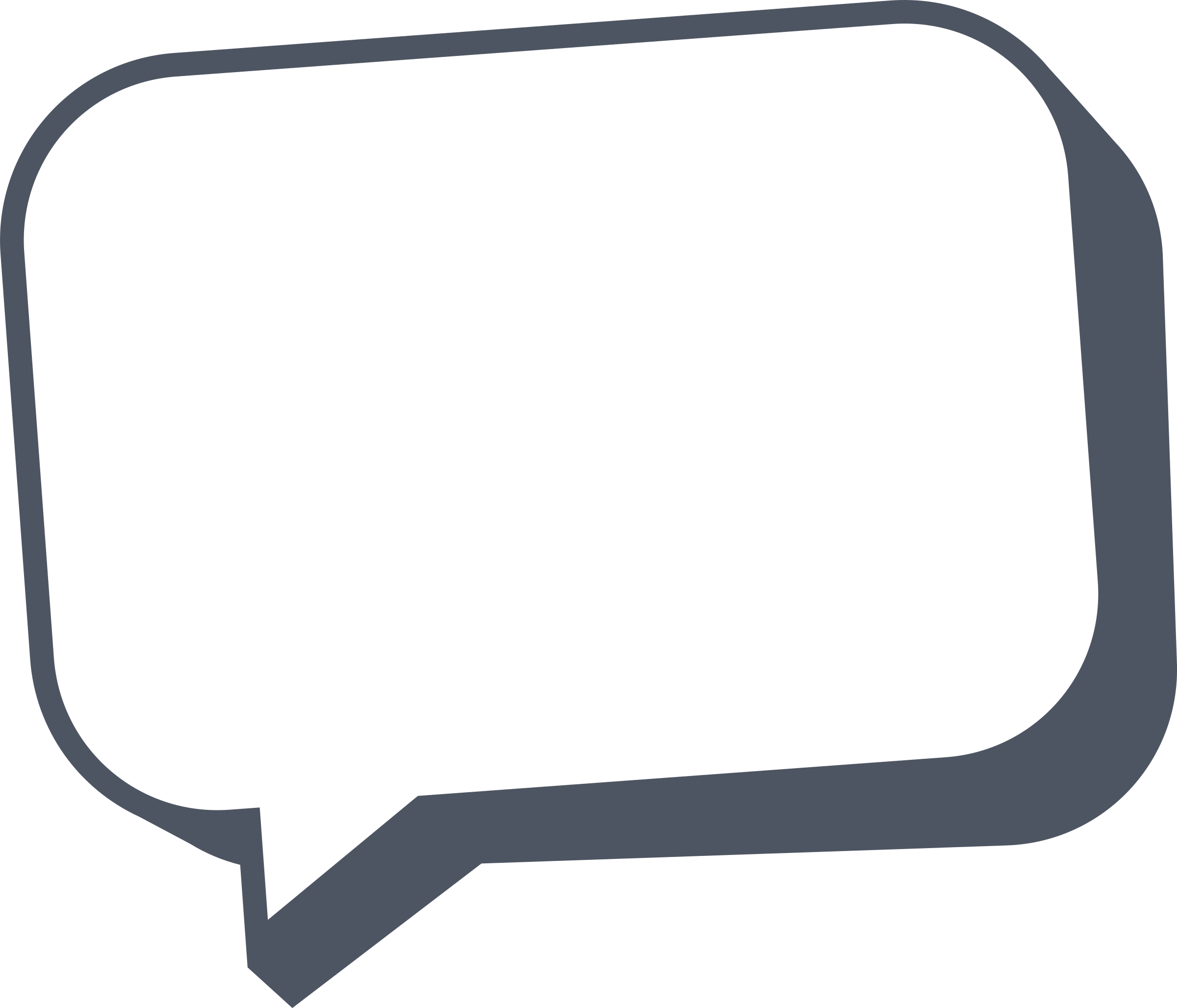 Speech Bubble Outline Of Rectangular Shape Comments - Square Speech Bubble Png (2400x2055)